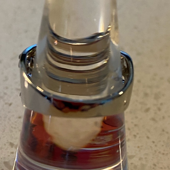 Sterling silver over cooper multi color ring. 4 different color simulated stones - Picture 13 of 13